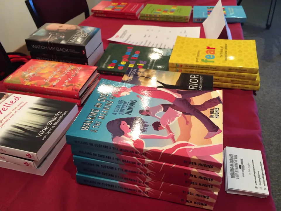 My book on sale with the others at the TED conference!