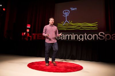 Neil Hughes speaking at TEDx Leamington Spa
